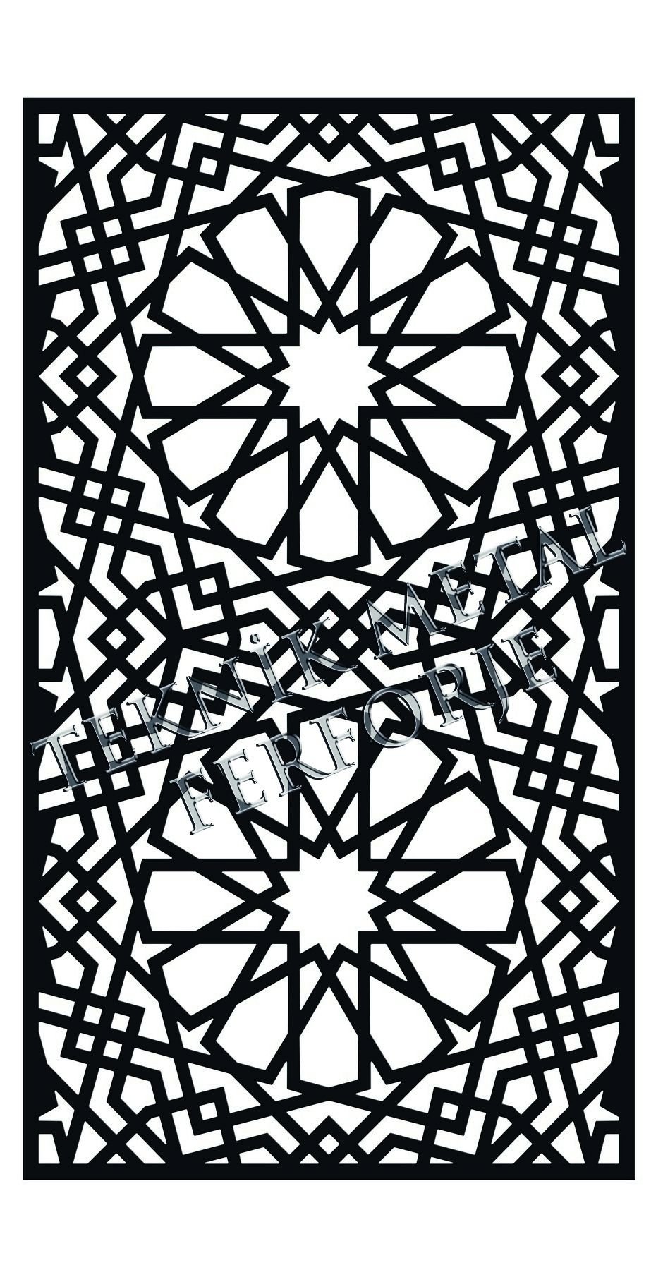 Lazer Kesim Selçuklu Dekoratif Modern Motif